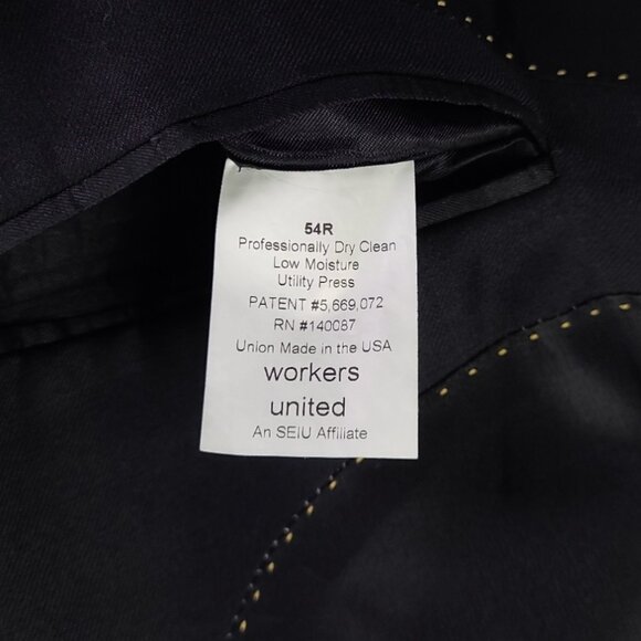 Hart Schaffner Marx Black Sports coat 54R - Picture 14 of 16